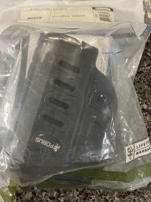 Fobus Ruger SR22 RIGHT Hand Evolution Belt Holster Paddle Black NEW - Image 1 of 4
