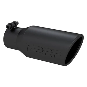 MBRP T5157BLK Stainless Steel Black End Round 2.75 inch Universal Exhaust Tip - Picture 1 of 3