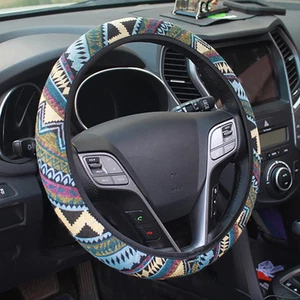 Boho Steering Wheel Cover for Women Men, Baja Blanket Enthic Car SUV Wheel Pr... - Picture 1 of 8