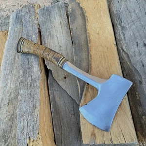 Vintage Estwing Hatchet Axe 24A With Stacked Leather Handle Made In USA - Picture 1 of 18