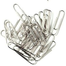100x 29mm No Tear Paper Clips Steel Silver - Stationery Home School Office 