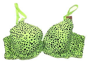 No Boundaries Woman's Lace Frame TShirt Bra size 36D Green Adj Straps NWT - Picture 1 of 4