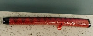 New Xotic Snakeskin Laced Leather Putter Grip - Red - Picture 1 of 3