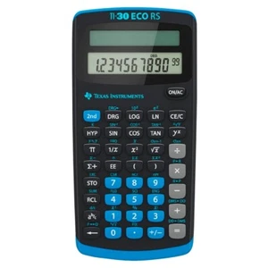 Texas Instruments TI 30 ECO RS Taschenrechner 10-stellige Display, solarbetrieb - Bild 1 von 4