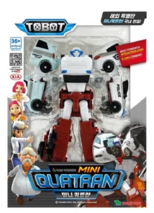 TOBOT MINI QUATRAN C D W R Integración Transformadora Figura Robot 4 Coches Combinar - Imagen 1 de 3