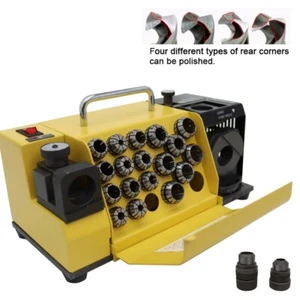 End Mill Sharpener 3-20mm Drill Bit Grinder Diamond Grinding Wheel 120W 110V - Picture 1 of 24