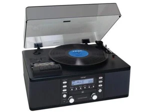 TEAC LP-R550USB-B CD Recorder Turntable Cassette Player USB Black 100V New - Picture 1 of 4