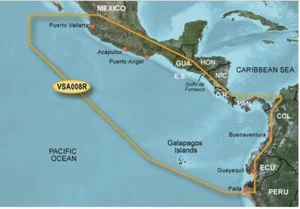 BlueChart G2 Vision HD Map Card VSA008R Central America West for compatible GPS - Bild 1 von 1