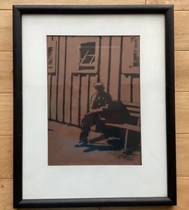 Untitled Print By Terri Messinio,matted,framed Signed - Bild 1 von 2