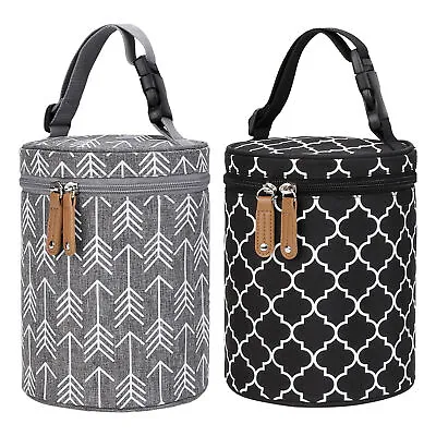 Baby Bottle Bag Portable Hangable Breastmilk Cooler Tote Bag Waterproof Bag • 21.69$