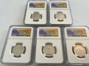 2010-S CLAD NATIONAL PARK QUARTER SET NGC PF70 ULTRA CAMEO - Picture 1 of 4