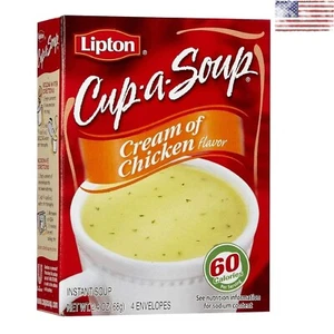 Cream of Chicken Cup-A-Soup - 4 Count - 2.4 oz - Satisfying and Convenient - Picture 1 of 3