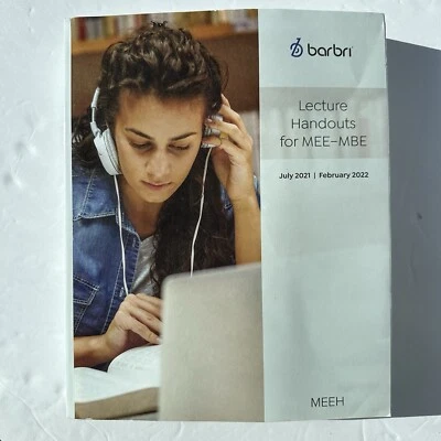 Feb 2021 Barbri Bar Exam Review Lecture Handouts for MEE MBE - Multistate Essay - Image 1 of 4