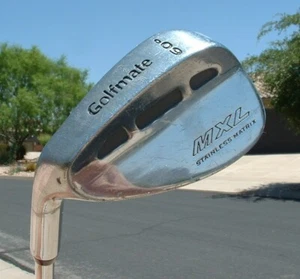 NICE LH Golfmate MXL Stainless Matrix 60* SW Sandwedge Steel Shaft - Picture 1 of 4