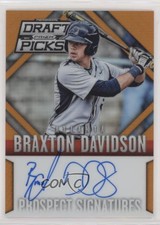 2014 Panini Prizm Perennial Draft Picks Orange /60 Braxton Davidson #32 Auto