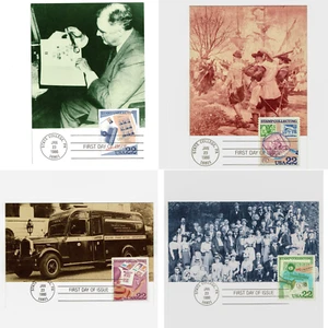 1986 First Day of Issue Postcards - Rare Collectible Set, Stamp Collecting - Picture 1 of 14