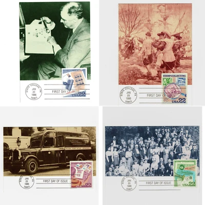 1986 First Day of Issue Postcards - Rare Collectible Set, Stamp Collecting - Image 1 of 4