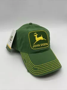 Cappello Berretto Baseball JOHN DEERE Verde Regolabile Schiena a Scatto Nuovo con etichette - Foto 1 di 6