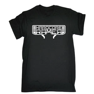 T-SHIRT Hardcore Raver Rave Party Trance Club Maglietta Dance Top compleanno regalo divertente - Foto 1 di 9