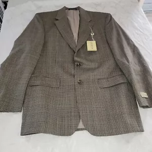 Nuevo con etiquetas Abrigo Deportivo Blazer Lauren Ralph Lauren Para Hombres 40R Marrón Lana a Cuadros - Imagen 1 de 12
