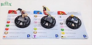 Heroclix Mensual OP Kit COMPLETO Liga de la Justicia ¡Juego de 3 figuras con tarjetas! Canario - Imagen 1 de 1