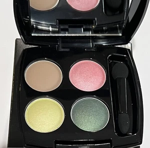 Avon True Color Eyeshadow Quad MIRAGE Q915 Beige Metal Rose Limeade Emerald NOS - Picture 1 of 2