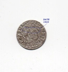 1622 Poland 1/24 Thaler Silver Coin - King Sigismund III - Picture 1 of 2