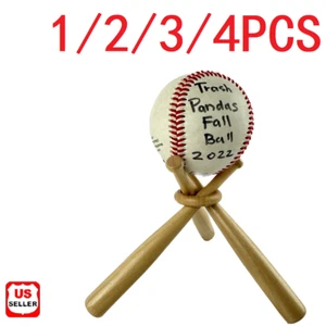 Baseballschläger Holzständer Baseballständer Halter Holzfuß Ballständer Display - Bild 1 von 3