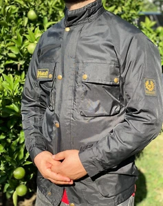 Rare Vintage 1969 Belstaff Weatherproof Motorcycle Light Jacket Size S - Picture 1 of 19