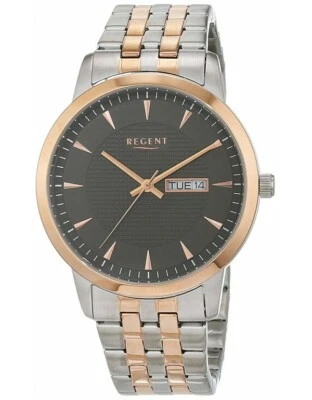 Reloj REGENT Hombre Cuarzo Resistente al Agua 50 M Correa Acero Inoxidable 11160253 Foto 1 de 2