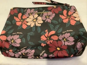 Steve Madden Floral Clutch LeatherBag~ Zipper Doesn’t Work, It’s stuck!! - Picture 1 of 12