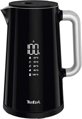 Tefal Smart'n Light Kettle Digital Temperature Control 1.5L Black, KO853840 - Image 1 of 4