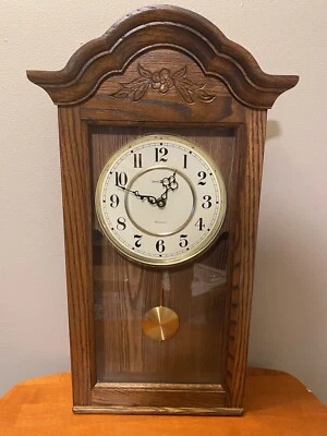 Howard Miller 613-235 "Bellflower" Quartz Wall Clock Westminster Chime - Image 1 of 3