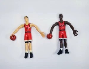 90's Pippen/Paxon Flexible Rubber Chicago Bulls Baskeball 5" Man Lot of 2 - Picture 1 of 2