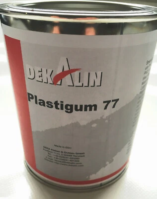 DEKALIN 2 pezzi Plastigum 77 PVC - Tenda - Adesivo per teloni, riparazione, pellicola per laghetto, ecopelle