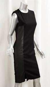 GERARD DAREL Womens Black Wool Sleeveless Knee-Length Shift Dress 36/4 NEW - Picture 1 of 9