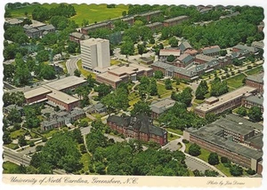 Postcard NC Greensboro University of North Carolina Spartans 1980 - Picture 1 of 1