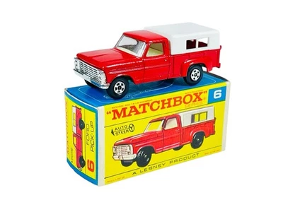Matchbox Lesney Superfast MB6 Transitional Wheel Ford Pick-Up Truck w/F Box - Image 1 of 4