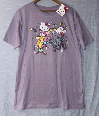 Hello Kitty T Shirt Women’s Purple Sz L NWT - Image 1 of 4