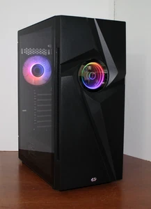 NEW RGB Quad Core Gaming PC Desktop Computer NVIDIA GTX 645 3.9 GHz 500 8GB RAM - Picture 1 of 13