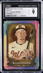 2024 ALLEN & GINTER CHROME,  REFRACTOR #277 JACKSON HOLLIDAY CGC 9 - Picture 1 of 2