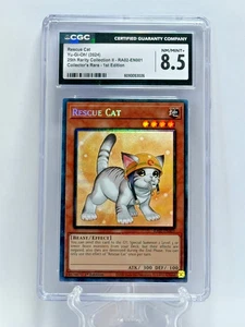 Yu Gi Oh 2024 Rescue Cat RA02-EN001 25th Rar Co Coleccionista Raro 1ª Edición CGC 8.5 - Imagen 1 de 3