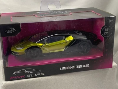 Jada розовый скольжения литой автомобиль Lamborghini Centenario 2 тона зеленый / черный - Изображение 1 из 4