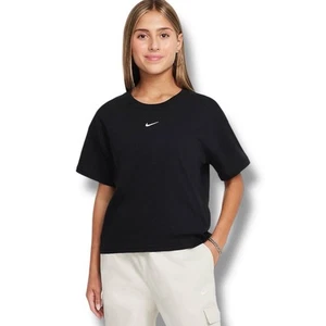 NWT Nike Top Girls Size Large L Black Short Sleeve T-Shirt - Picture 1 of 7