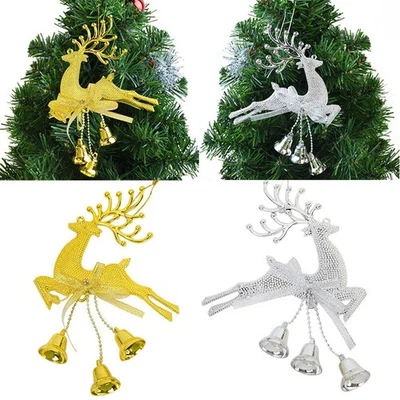Elch Weihnachtsdeko Rentier Silber Weihnachtsbaumanhänger Weihnachtsschmuck Gold - Bild 1 von 4