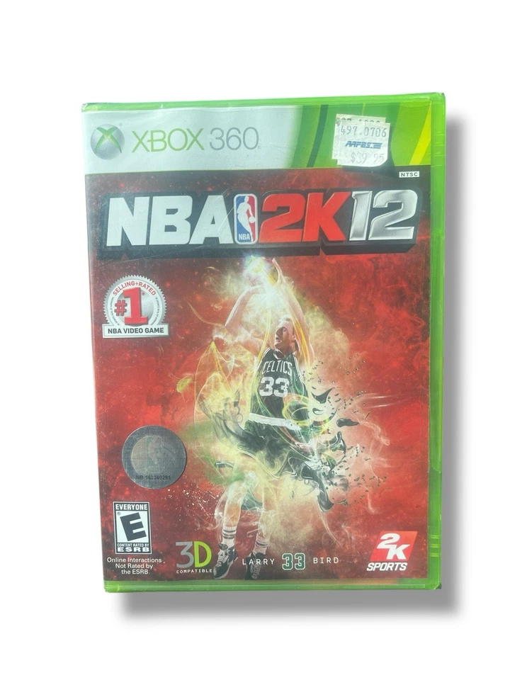 New Factory Sealed NBA 2K12 ( Xbox 360, 2011) Larry Bird Cover - Image 1 of 4