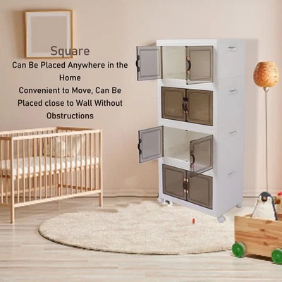 (1 Layer 45x30x30.5cm)Collapsible Stackable Storage Bins Dustproof Folding - Image 1 of 4