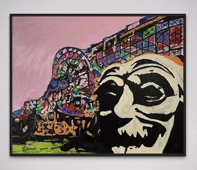 Daniel Pultorak Kunst Öl Gerahmt Unikat Original Malerei Abstrakt Signiert Art - Bild 1 von 4