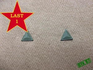 Russian made 2 x NCO green rank triangles, model 1941, RKKA reproduction - Picture 1 of 6