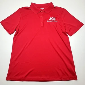 Camisa Polo ACE HARDWARE Para Hombre Uniforme de Empleado Mediano Roja Manga Corta Bordada - Imagen 1 de 6